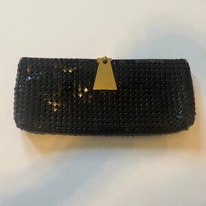 Felix Rey Black Metal Mesh Clutch Purse